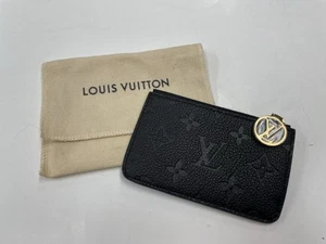 Louis Vuitton M81883 Romy Card Holder Monogram Empreinte Leather - Black - Picture 1 of 24