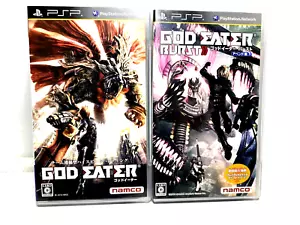 Lot 2 SONY PlayStation Portable God Eater Burst Append Japanese Set PSP BANDAI - Picture 1 of 17