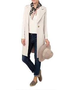 Marc Cain Long Weste Mantel Walk Wolle N2 (36 38) NP 349€ sand wNeu - Bild 1 von 15