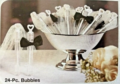 BUBBLES  WEDDING  FAVORS OR FOR FUN 24 Pieces  - Image 1 of 3