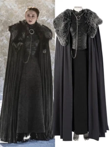 Sansa Stark Disfraz Cosplay Conjunto Juego de Tronos Temporada 8 Mujeres Halloween Cos - Imagen 1 de 30