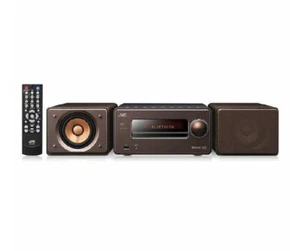 JVC Compact Audio System WOOD CONE EX-S55-T USB CD Player Bluetooth NEW - Picture 1 of 5