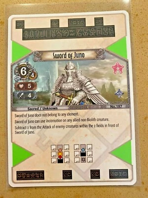 1x Sword of Juno EOJ SET2 #187 PS3 Eye Of Judgment English NM/Unplay rare R card - Image 1 of 2