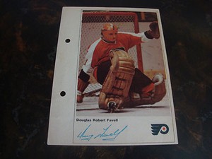 1971-72 Toronto Sun Action Players---Photo---Doug Favell---Flyers---#193---XHTF