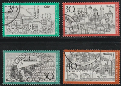 Germany 1971-72 SC# 1067 - 1069A - Town Type of 1969 - Used Lot # 209 - Image 1 of 2