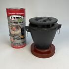 ChefMaster Cast Iron Mini Hibachi Grill Indoor S'mores Appetizers With Fuel!