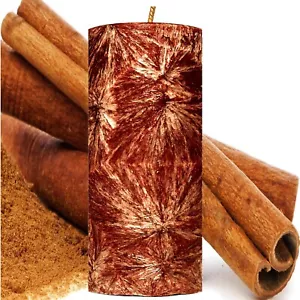 Cinnamon Spice Scented Pillar Candle Choose Your Colour/Size Hand Crafted - Picture 1 of 24