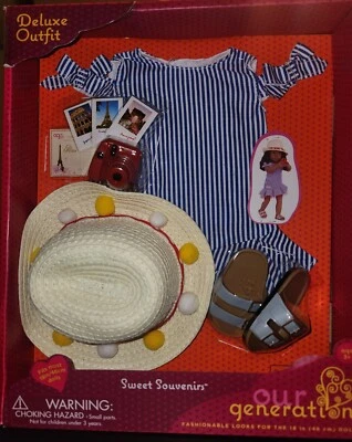Traje de lujo para muñeca Our Generation 18" - Dulces recuerdos ropa NUEVO sombrero zapatos Foto 1 de 4
