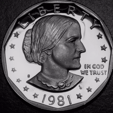 1981-S Deep Cameo GEM Proof (Susan B Anthony) US One Dollar (Type1) Cover