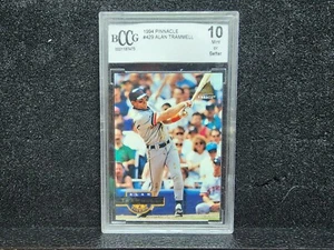 1994 Pinnacle Baseball Alan Trammel #429 Graded BCCG GEM MINT 10 TIGERS - Picture 1 of 1