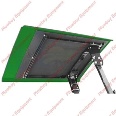 Green Metal Canopy for John Deere Tractor ROPS W/ Brackets Size 46.5" x 58" READ - Image 1 of 4