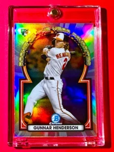 Gunnar Henderson MINT SILVER REFRACTOR ROOKIE CARD BOWMAN CHROME INVESTMENT RC - Picture 1 of 9