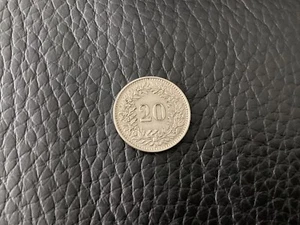❤️ 20 Rappen 1963 Helvetica Münze Schweiz - Bild 1 von 2