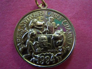 1994 REN&STIMPY+BIPPO+CAPT.KANGAROO Multi-Color Mini HR Loop Mardi Gras Doubloon - Picture 1 of 2