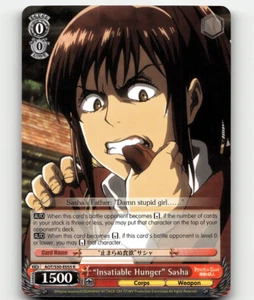 Weiss Schwarz - "Insatiable Hunger" Sasha - Attack on Titan Vol. 2 - Picture 1 of 1