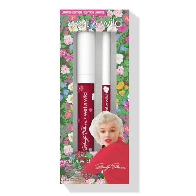 Wet N Wild X Marilyn Monroe Edición Limitada Delineador de Labios y Brillo Kit Set Nuevo ROJO Foto 1 de 4