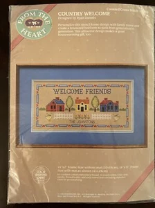 Dimensions From The Heart ‘Country Welcome’ 53504 Counted Cross Stitch 14” x 7” - Picture 1 of 3