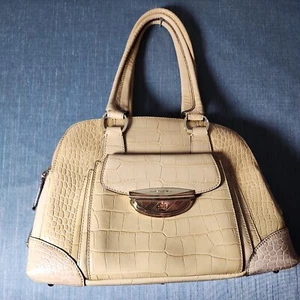 VINTAGE Lancel  PARIS Adjani  Crocodile Leather Tan Bag for Women - Picture 1 of 24