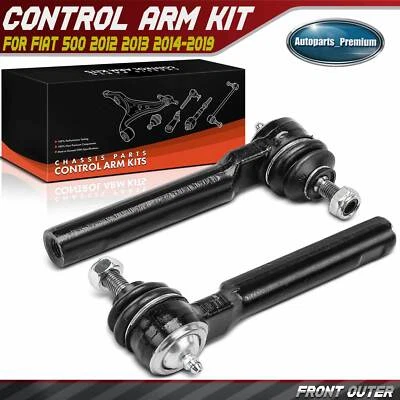 2x Extremo de barra de amarre lateral exterior para conductor y pasajero delantero para Fiat 500 2012 2013-2019 Foto 1 de 4