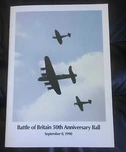 Battle of Britain 50th Anniversary Ball Souvenir Program Boston New England - Picture 1 of 4