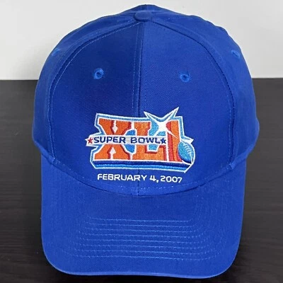 НОВЫЙ! Кепка Super Bowl XLI 41 синяя регулируемая Reebok Miami Colts Bears NFL - Изображение 1 из 4