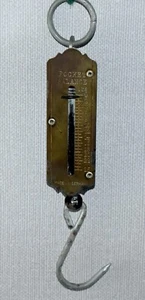 VINTAGE GERMAN POCKET BALANCE MEASURING HOOK 25lbs - Picture 1 of 3