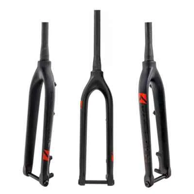 MTB Carbon Fiber 27.5/29er Bike Forks Mountain Bicycle Front Rigid Fork 15*100mm - Image 1 of 4