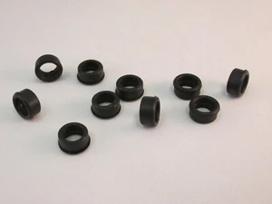 NEUMÁTICOS DE SILICONA ANCHOS DELANTEROS AURORA AFX ~ 10 PIEZAS ~ NO MAG, MAGNA, G-PLUS ~ NUEVOS - Imagen 1 de 4