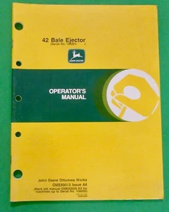 Manual del operador eyector de balas John Deere 42 OME89013 / OME91600 SN 106001- - Imagen 1 de 12