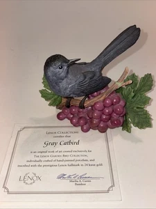 Lenox 2005 Gray Catbird Figurine NEW W/COA No Box Mint Condition - Picture 1 of 14