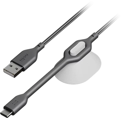 Nolii 2m Graphite USB-A to USB-C Loop Cable (NEW BOXED) - Image 1 of 4