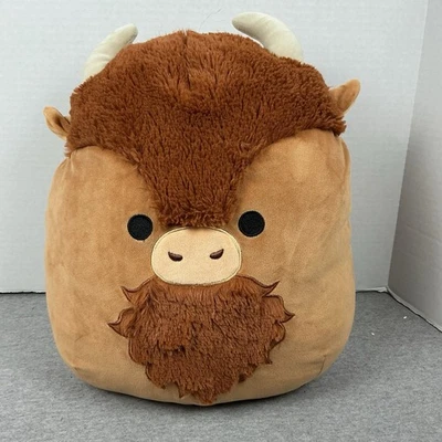 Squishmallows Connor the Cow Buffalo Bison Plush Brown Horned Stuffed Animal 12” - Image 1 of 3