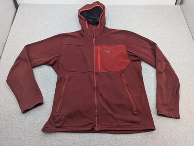 Chaqueta con Capucha Arc'teryx Fortrez Polartec Polar Cremallera Completa Sudadera con Capucha Grande Roja *DESGARRO* Foto 1 de 4