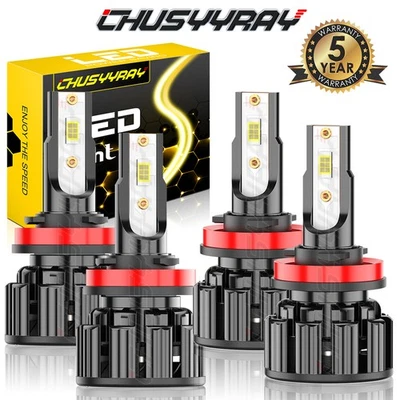 For Ram C/V 2012-2015 LED Headlight High Low Beam Bulbs 6000K Combo Kit - Image 1 of 4