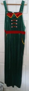 No Boundaries Womens Christmas Elf Jumpsuit costume Pit To Pit 21" Velvet  - Picture 1 of 5