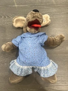 Ganzbros Wrinkles Blue Dress Plush Dog Hand Puppet - Picture 1 of 7