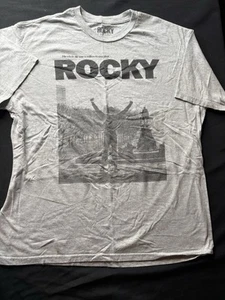 XL Rocky Men's Philadelphia Stairs Rocky Balboa Short Sleeve T-Shirt - Picture 1 of 4