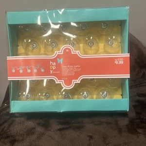 Vintage Happy Summer Clear Globe Light String 288” Long New  - Picture 1 of 5