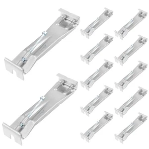 12Pcs Gutter Hangers 6inch Heavy Duty Hidden Rain Gutter Brackets Fastener, A... - Picture 1 of 6