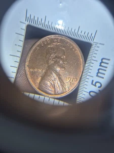1970 S Error Floating roof, RED BROWN Penny. - Picture 1 of 7