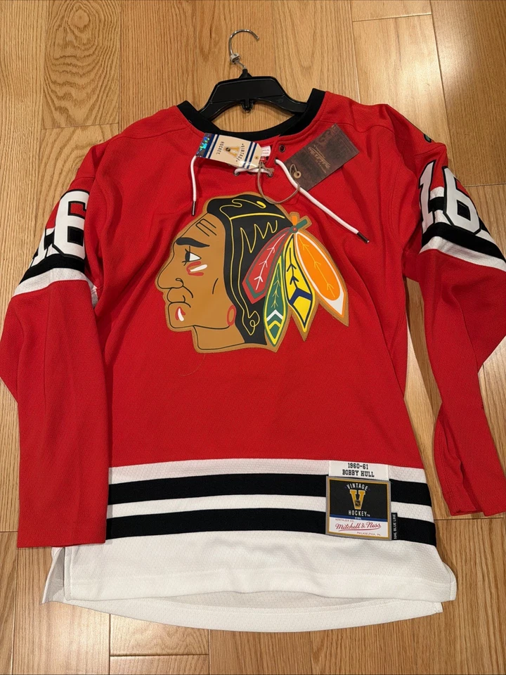 Camiseta deportiva Mitchell Ness NHL Bobby Hull Chicago Blackhawks azul Power Player S Foto 1 de 4