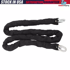 Kit de bloqueo de cadena de seguridad de 6 pies de 3/8" de alta resistencia para bicicleta de cadena larga nuevo - Imagen 1 de 9