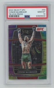 Conor McGregor 2022 Select UFC #93 Concourse Tie-Dye Prizm 21/25 PSA 10 Pop 5 - Picture 1 of 2