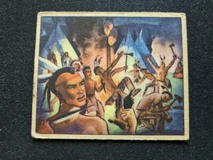 Bowman Wild West Card 1949 # B-1 baile del cuero cabelludo (en muy buen estado/ex) - Imagen 1 de 3
