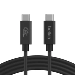 Belkin Connect USB4 Cable, 240W 20Gbps 2m, Black - (INZ004BT2MBK), Thunderbolt 4 - Picture 1 of 1
