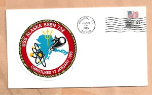 U.S.S. ALASKA CHRISTENED JAN 12,1985 GROTON NAVAL COVER - Picture 1 of 1