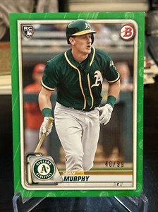 2020 Bowman Sean Murphy #'ed 40/99 GREEN Parallel ROOKIE CARD-Braves