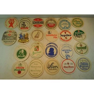 39 Vtg German + Other Places Beer Coasters~Savator, Jupiler, Hengelo, Amstel 70s - Picture 1 of 12