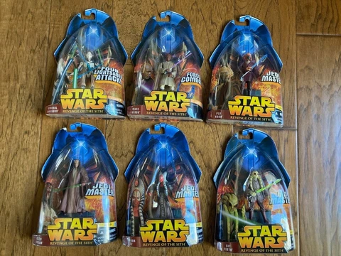 Star Wars Revenge of the Sith 2005 Hasbro You Pick Grievous Mace Fisto Shaak Plo Cover