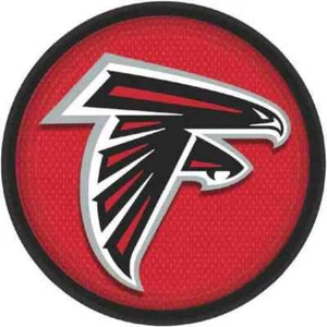 NUEVO Paquete de 18 Platos de Postre de 7 Pulgadas de los Atlanta Falcons de la NFL - ¡Envío GRATUITO! - Imagen 1 de 1